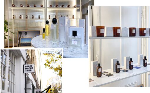 LOLA JAMES HARPER와 Paper Mache Tiger의 런던 팝업을 알리는 프로모션 이미지.